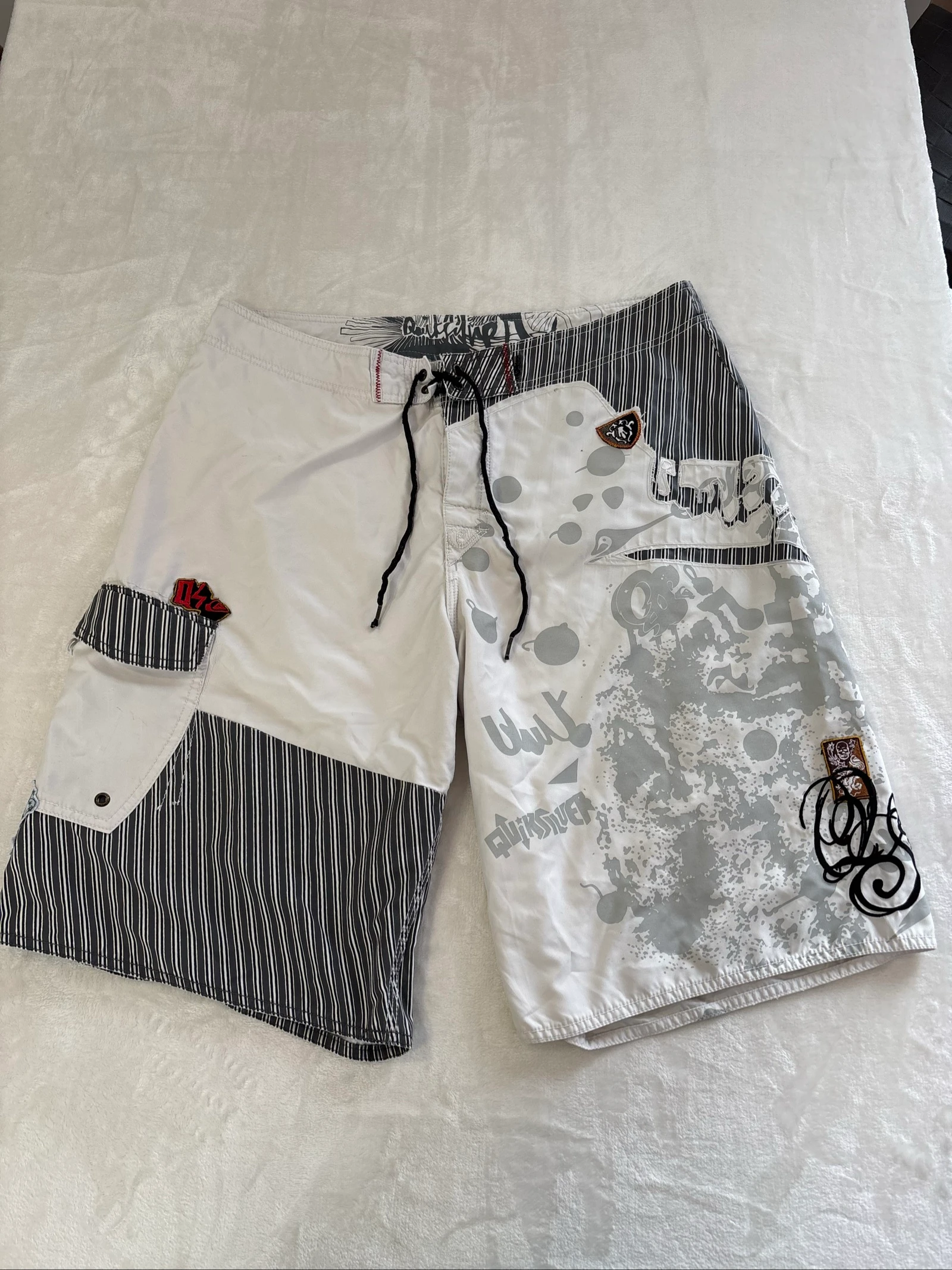 Quicksilver Y2k Swimming Trunks Bosrd Shorts size XL